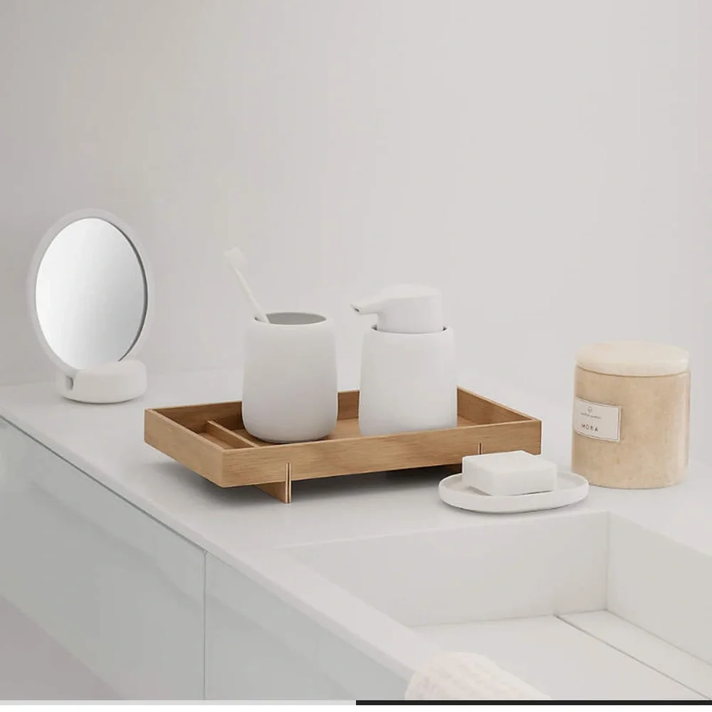 Crate & Barrel - Blomus -White Soap Dispenser